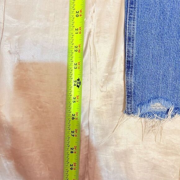 We The Free Womens Light Blue Washed Straight Leg Jeans Size 24 - Picture 7 of 10